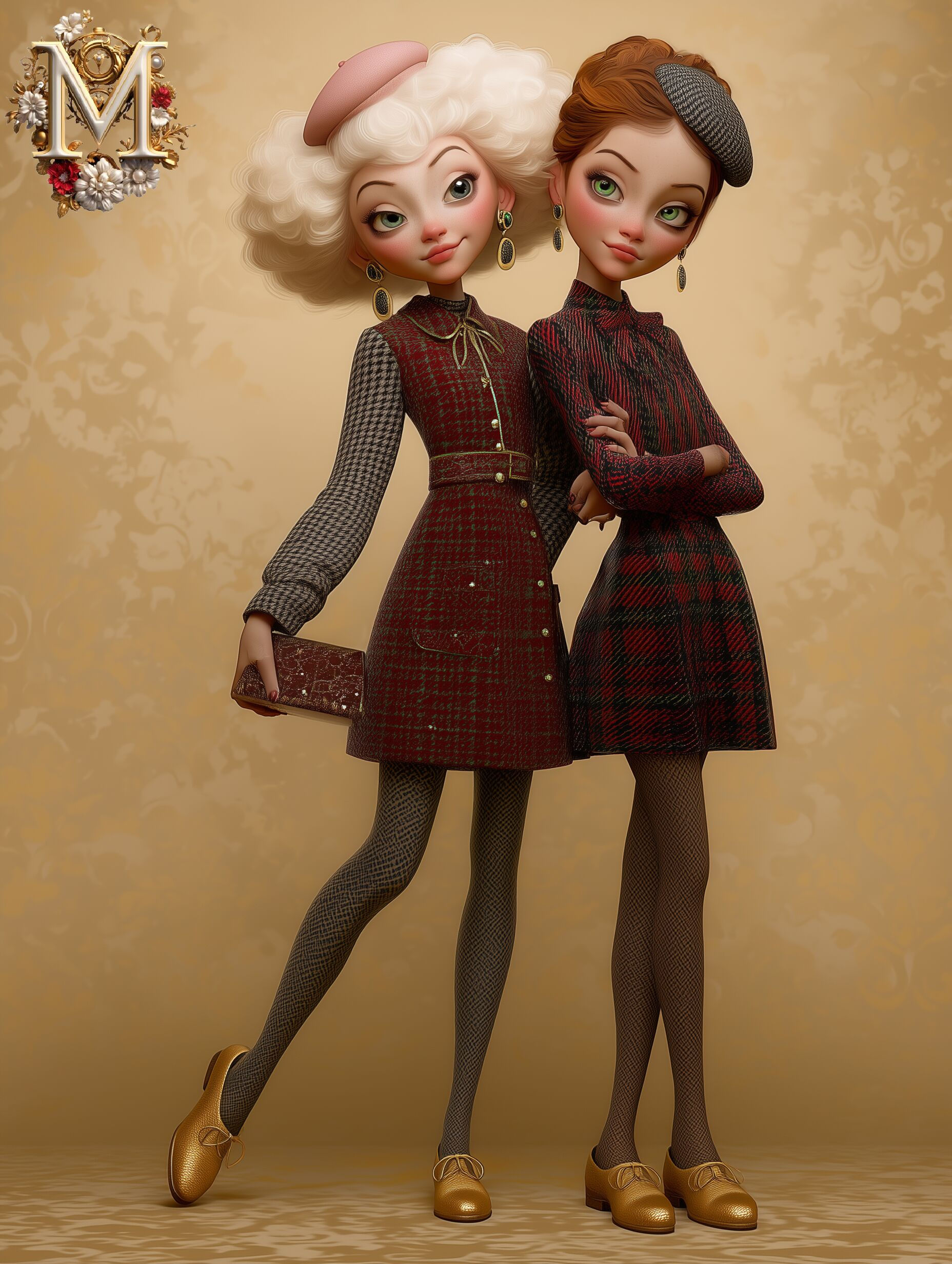 Tartan Vêtements Personnalisés pour Poupées | Custom Doll Clothing for Dolls