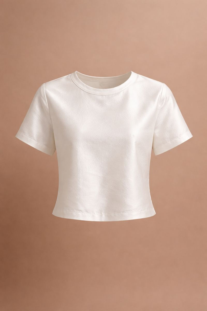 Miniatura: 🇫🇷 Top Martre-Essentiel – Doupion de soie blanc  Ligne Les Essentiels Maison M