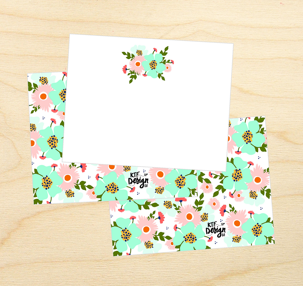 Thumbnail: Floral Stationery Box - 2 Sets