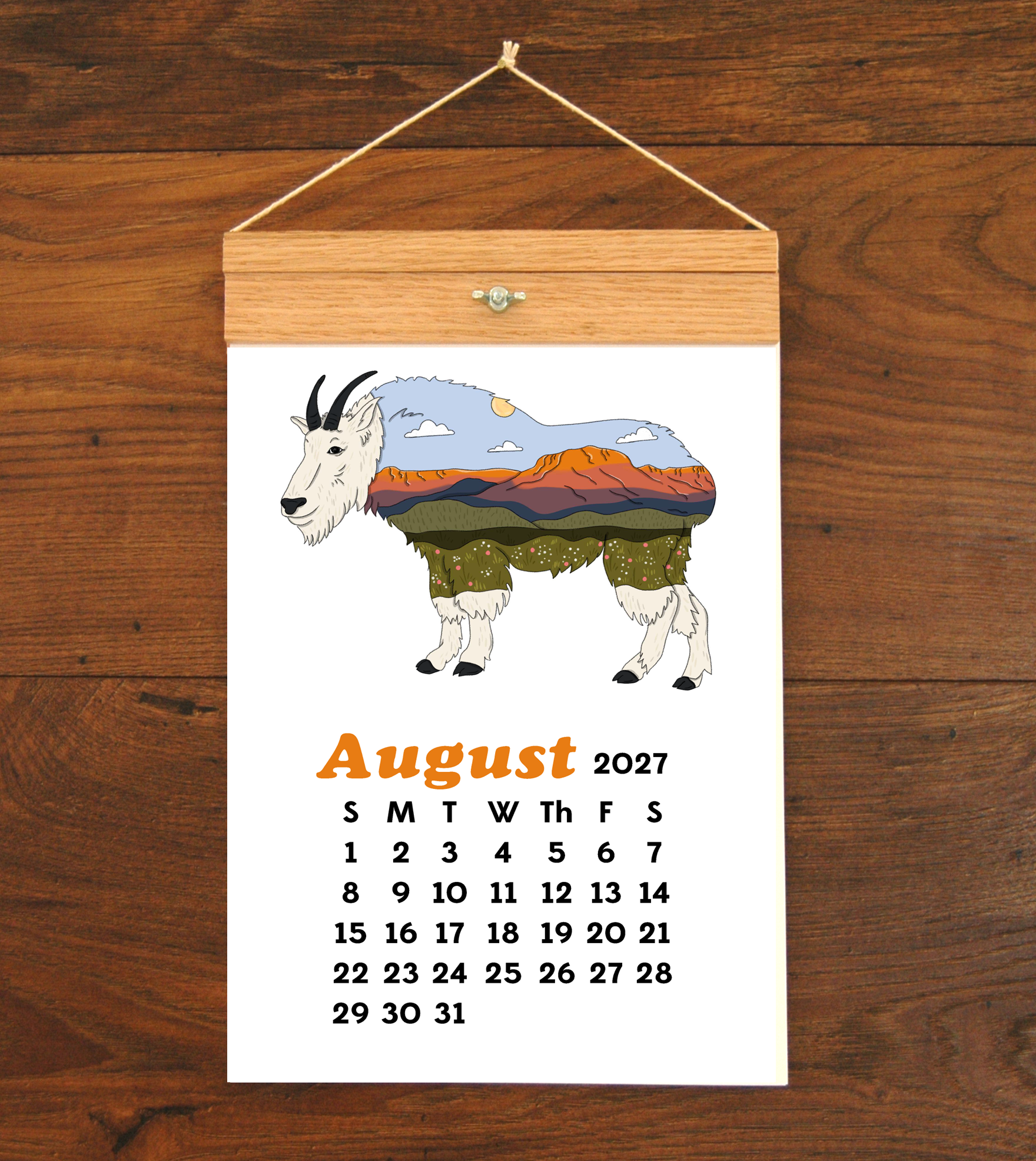 2027 Wildlife Wall Calendar
