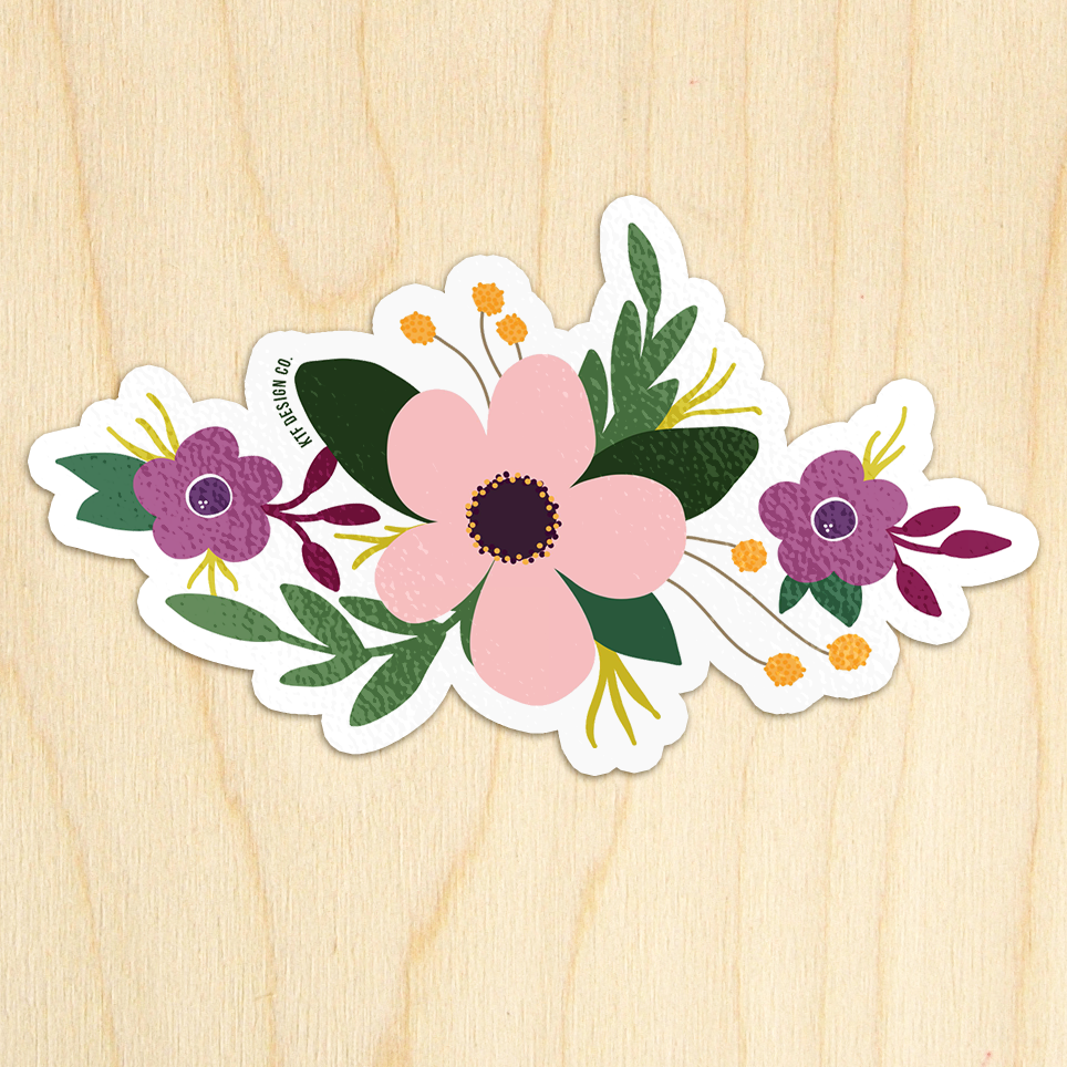 Thumbnail: Posie Flowers - 10 Stickers