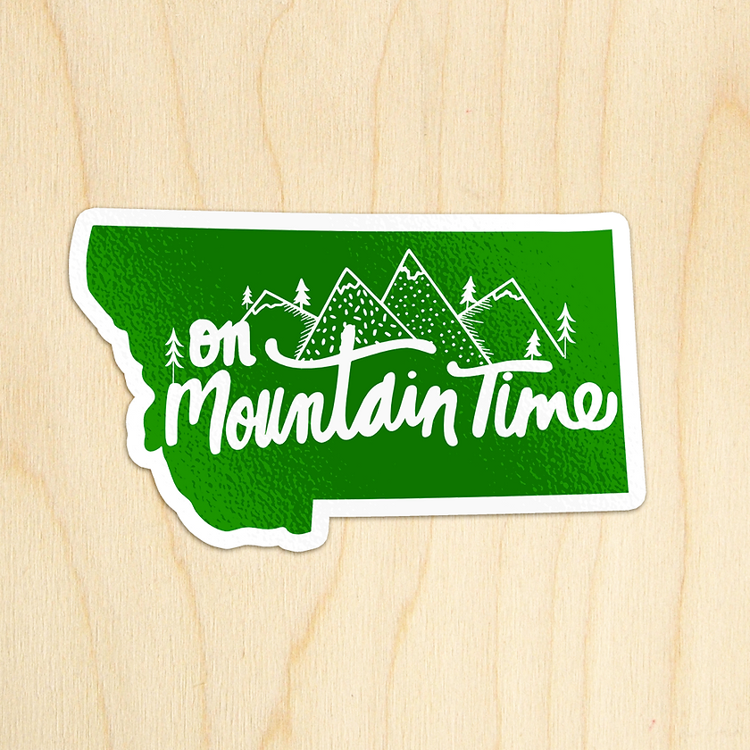 Mountain Time Mt Sticker Ktfdesign Retail