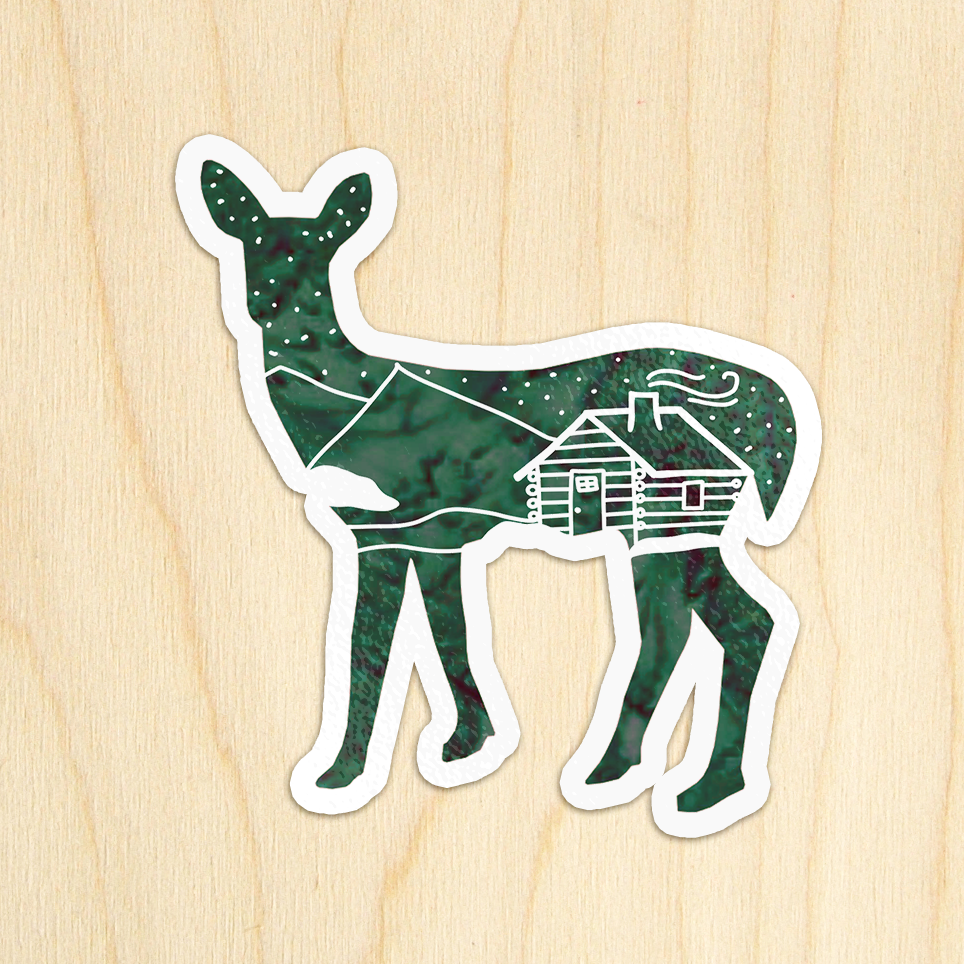 Thumbnail: Deer Cabin - 10 Stickers