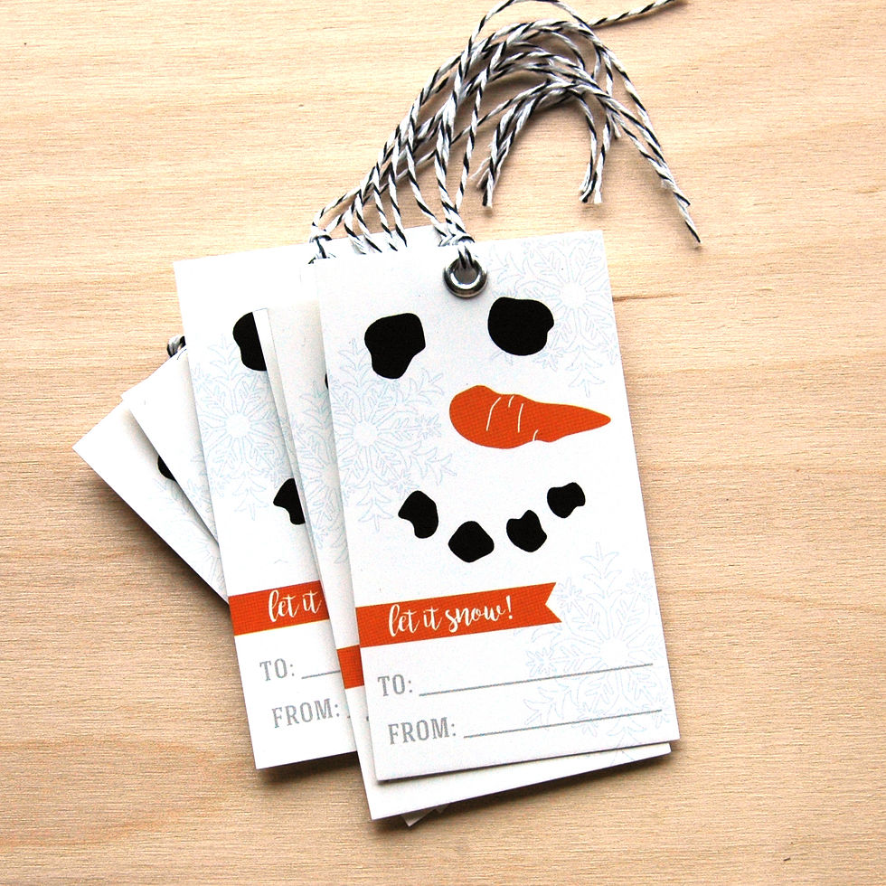 Thumbnail: Snowman Gift Tags