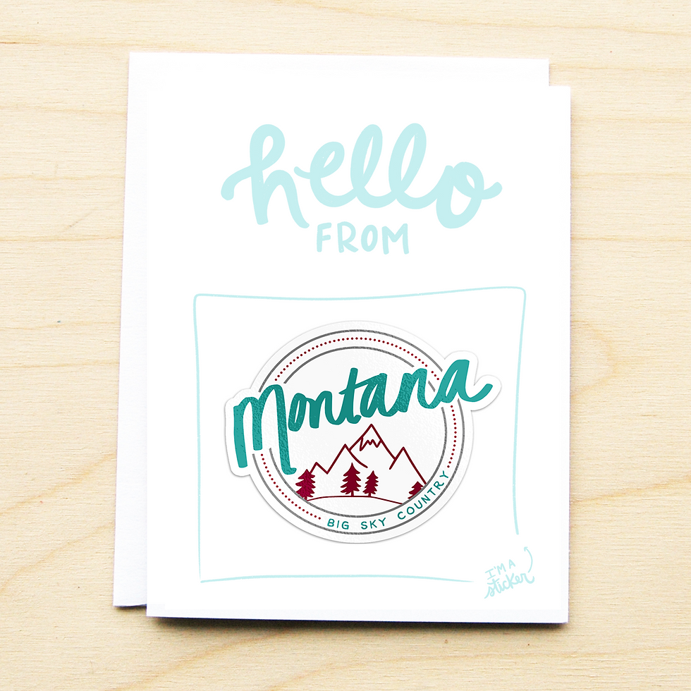 Thumbnail: Hello Sticker Card