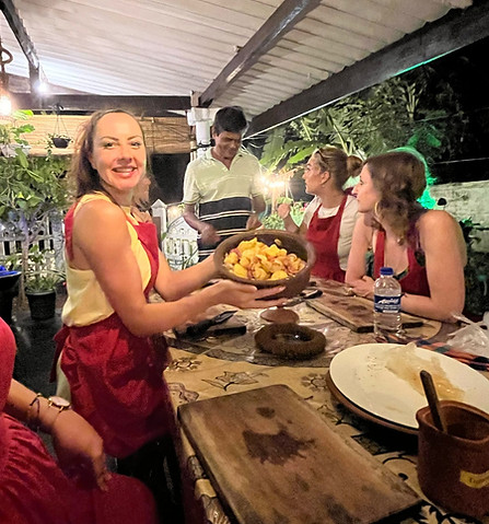 Indy escapes sri lanka group tours guests at a cooking class