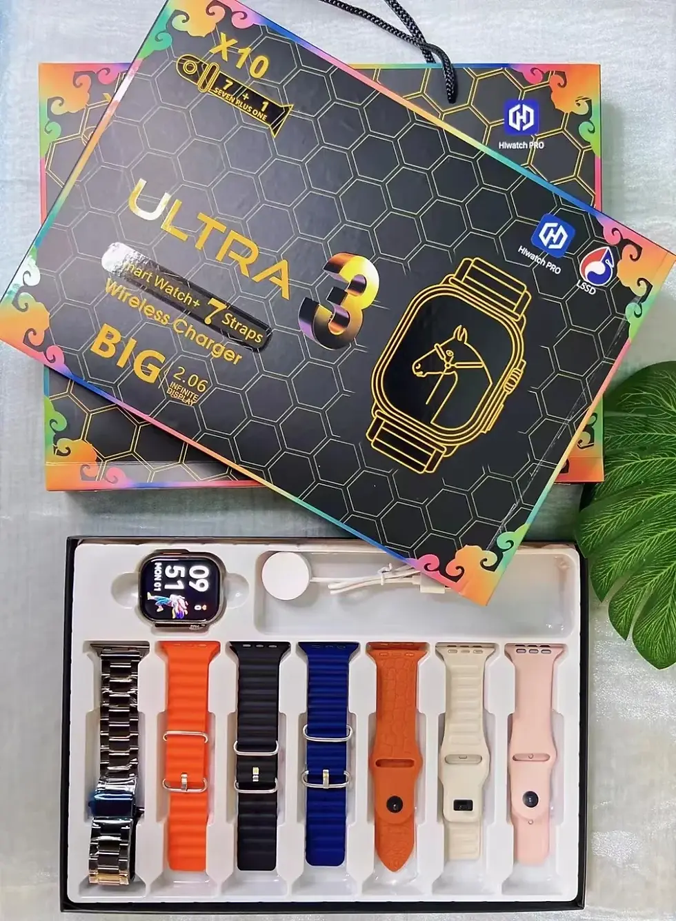 Miniatura: 7+1 Smart Watch X10 Ultra 3 Sport Watch for men Women Bluetooth Phone Call Smart
