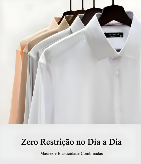 Miniatura: Camisa Social 3x Shield Sartong - Tripla Proteção: Impermeável, Não Amassa e Ant