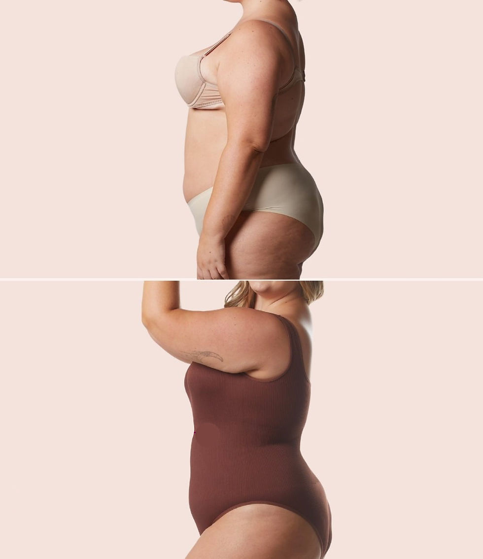 Miniatura: 2 Bodys Shaper Canelado - Compre 1 Leve 2