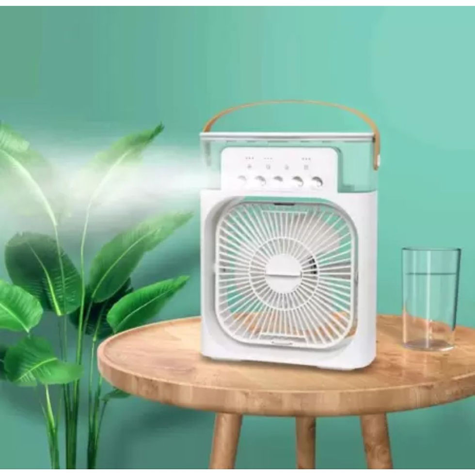 Miniatura: Mini Ventilador Portátil com Umidificador FrescoVita™ – Silencioso, USB e Econôm