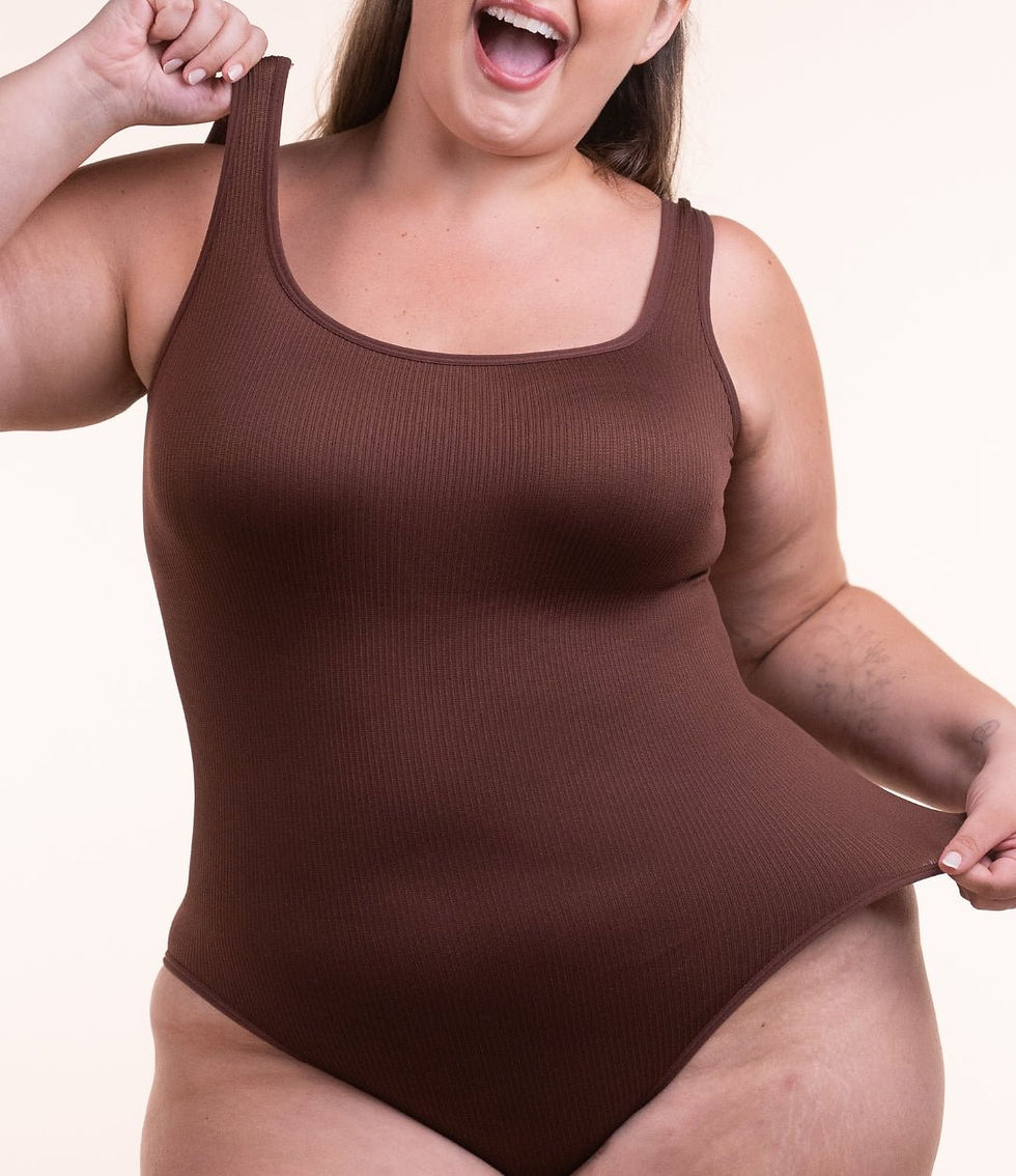 Miniatura: 2 Bodys Shaper Canelado - Compre 1 Leve 2