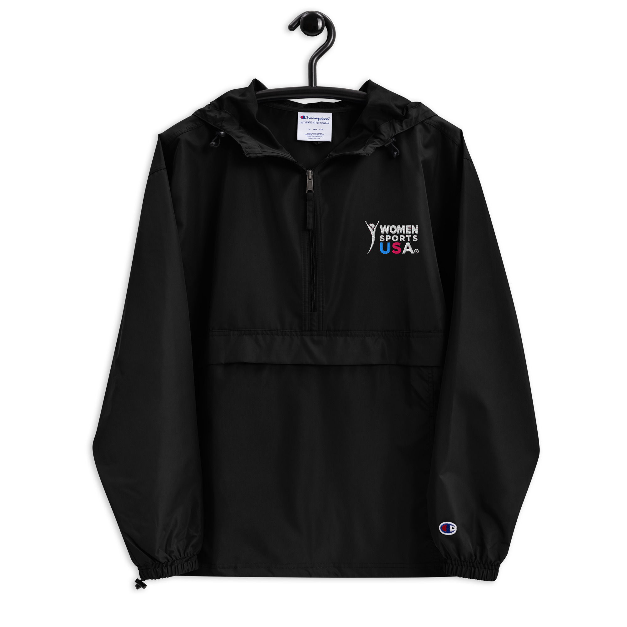 Women Sports USA® Embroidered Champion Packable Jacket