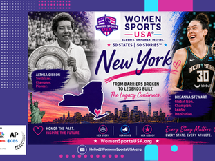 New York women in sports featuring Althea Gibson and Breanna Stewart trailblazer and modern champion athletes