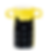 Yellow with Black Cat Vase