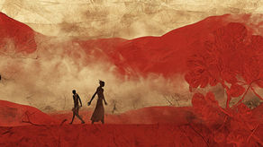 People fleeing wildfires.