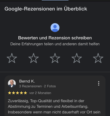 Bewertung von HK Garten