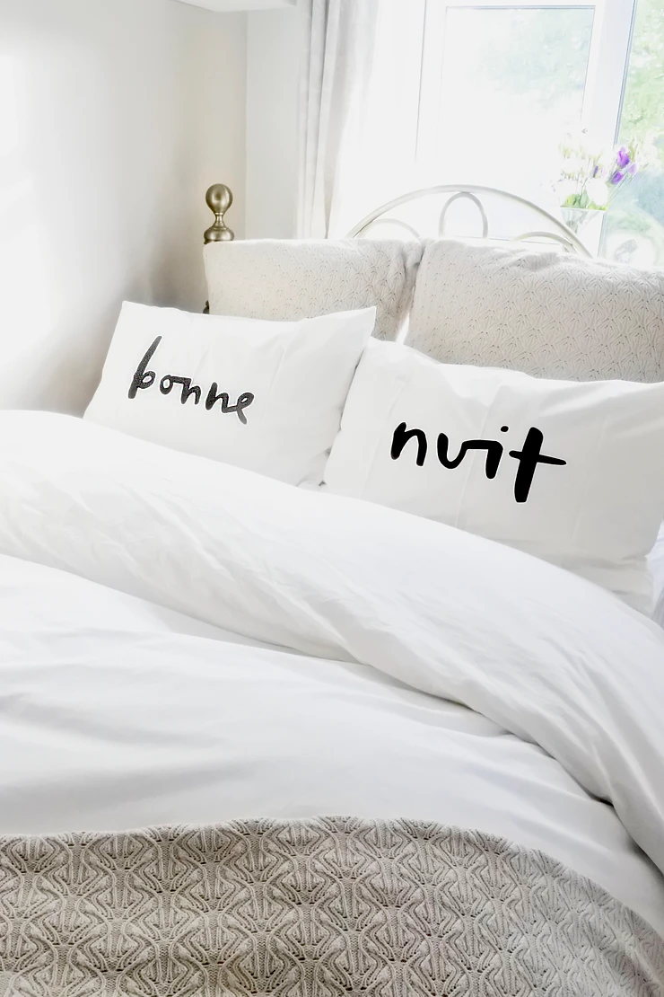Fresh, crisp bedsheets