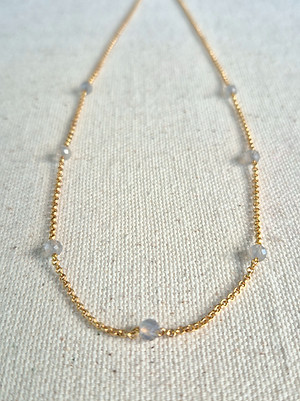 Labradorite Choker Chain Necklace