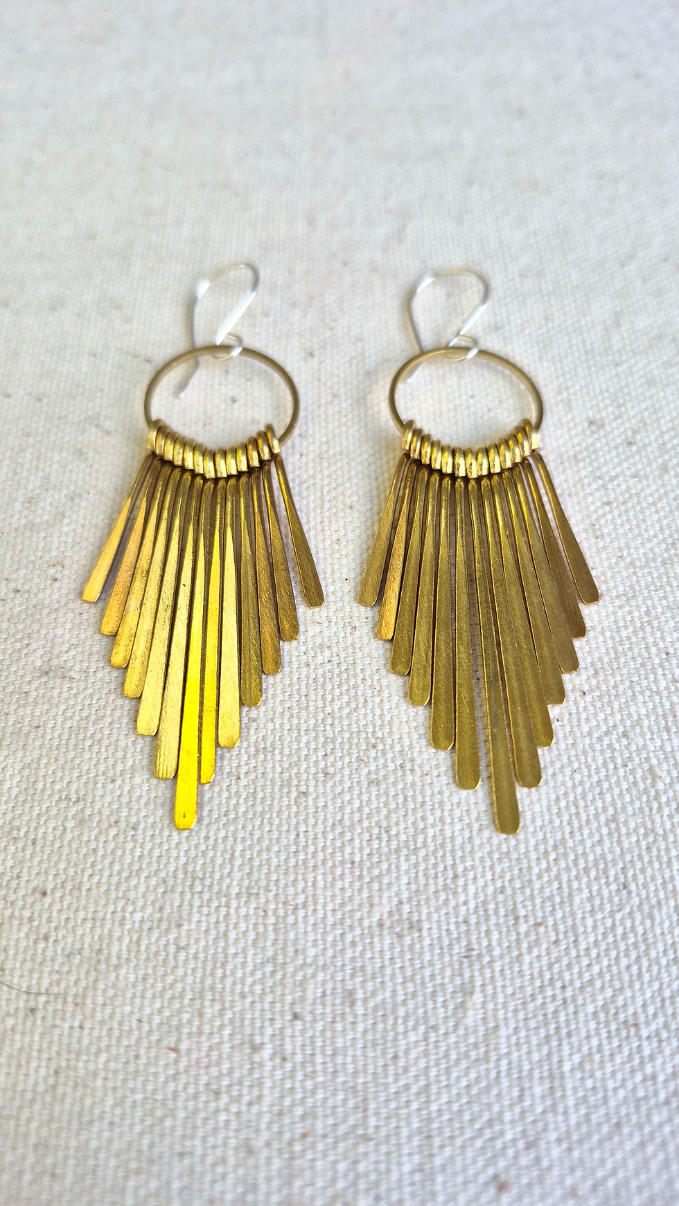 Thumbnail: Brass Fringe Earrings