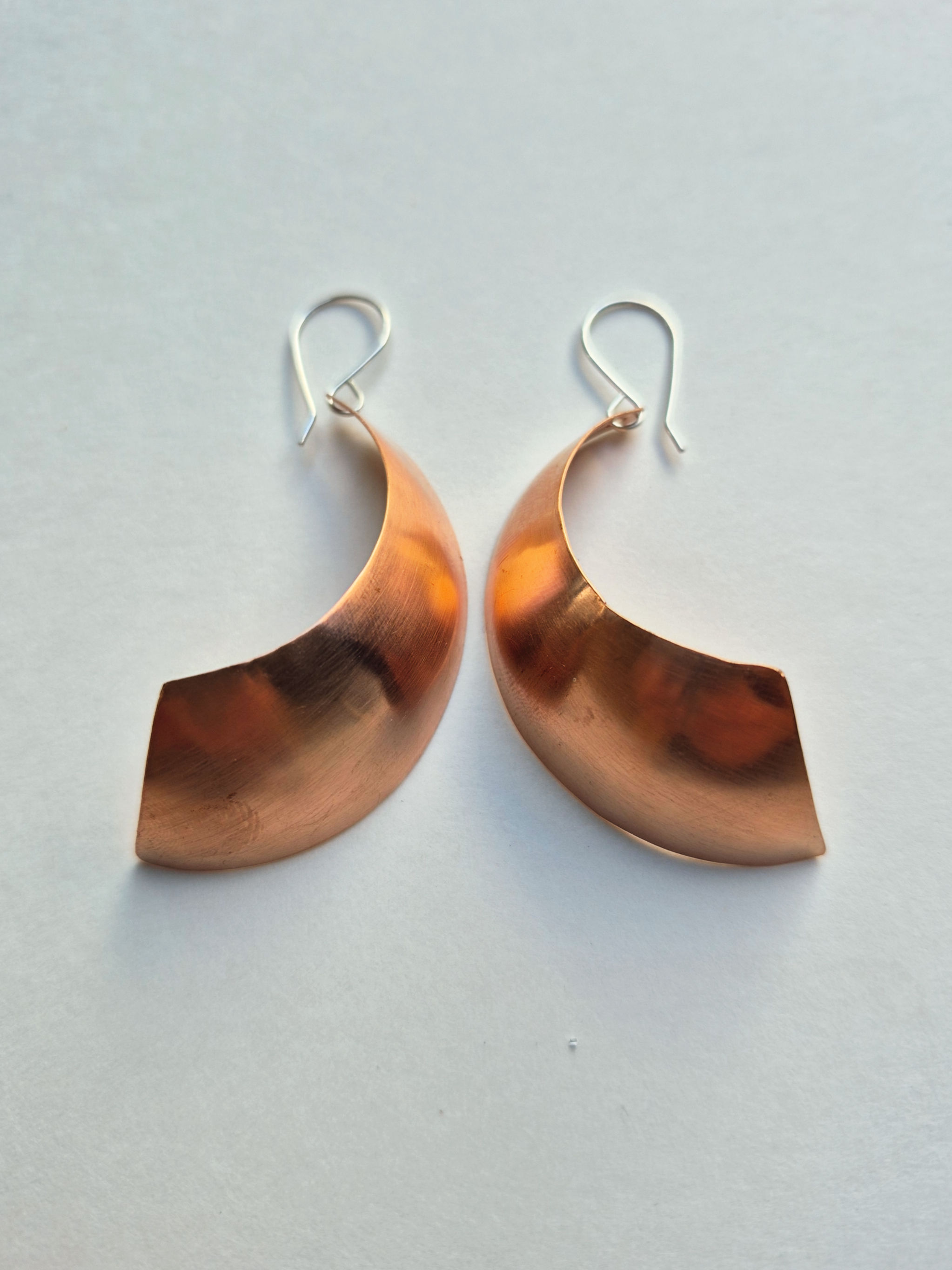 'Crescens' - Handcrafted Copper Earrings