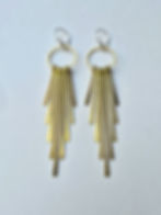 Brass Shag Earrings