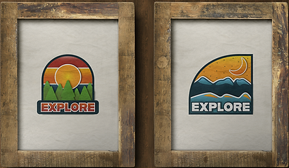 Wooden Frames with Pictures