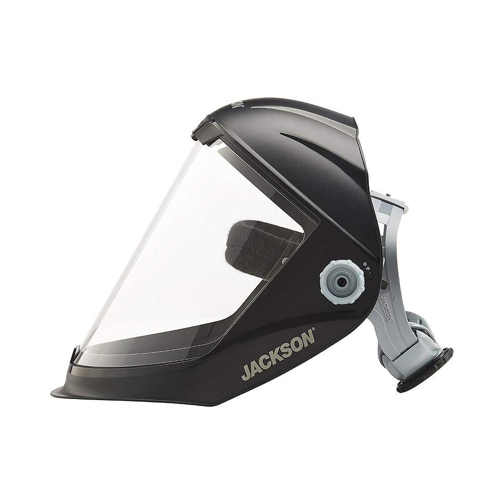Thumbnail: Jackson Safety MAXVIEW Face Shield, Ratcheting, Clear Tint, Anti-Fog, Black, 142