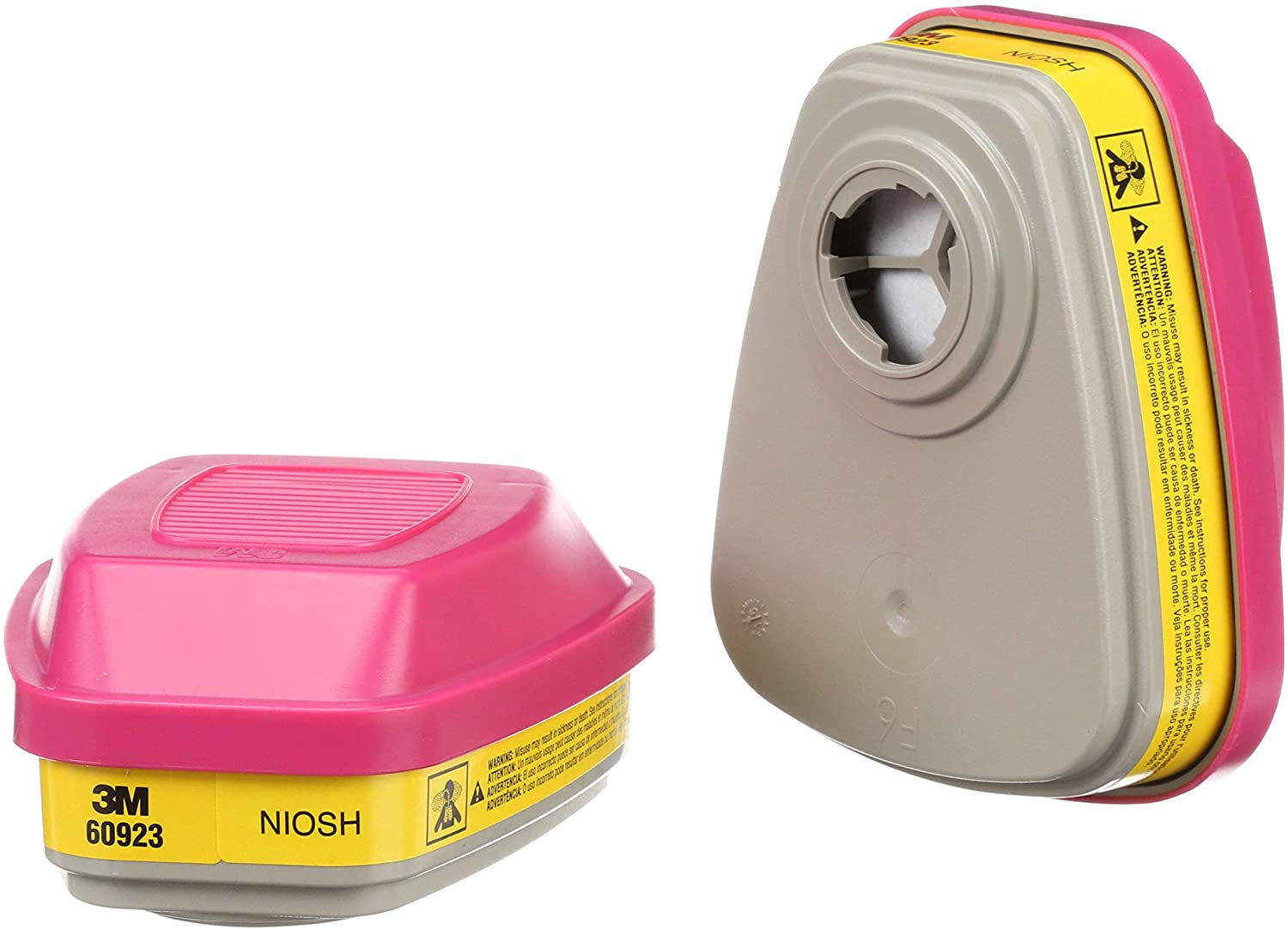 3M Organic Vapor/Acid Gas Cartridge/Filter 60923, P100 Respiratory Protection