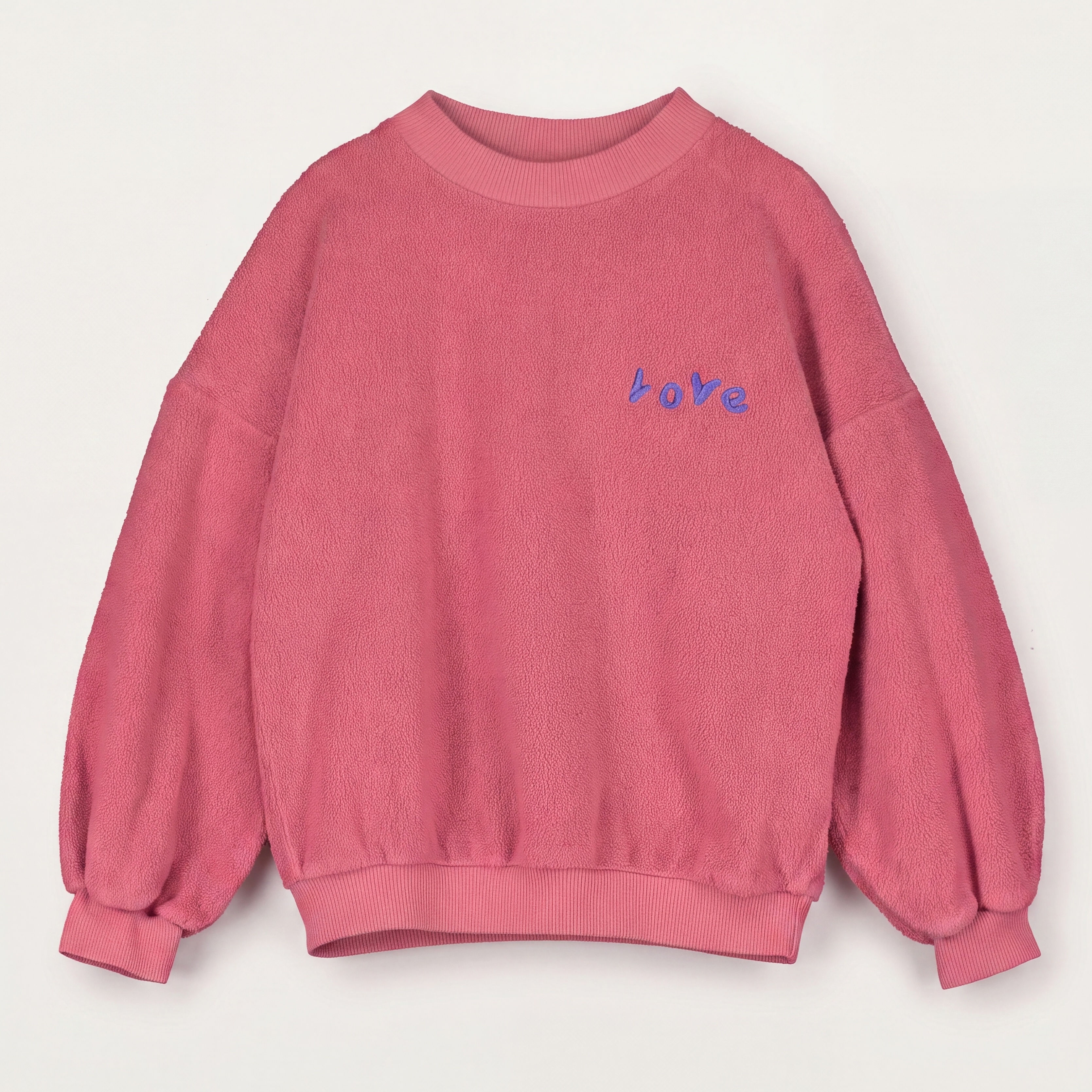 Lötiekids Teddy Sweatshirt LOVE- pink lemonade