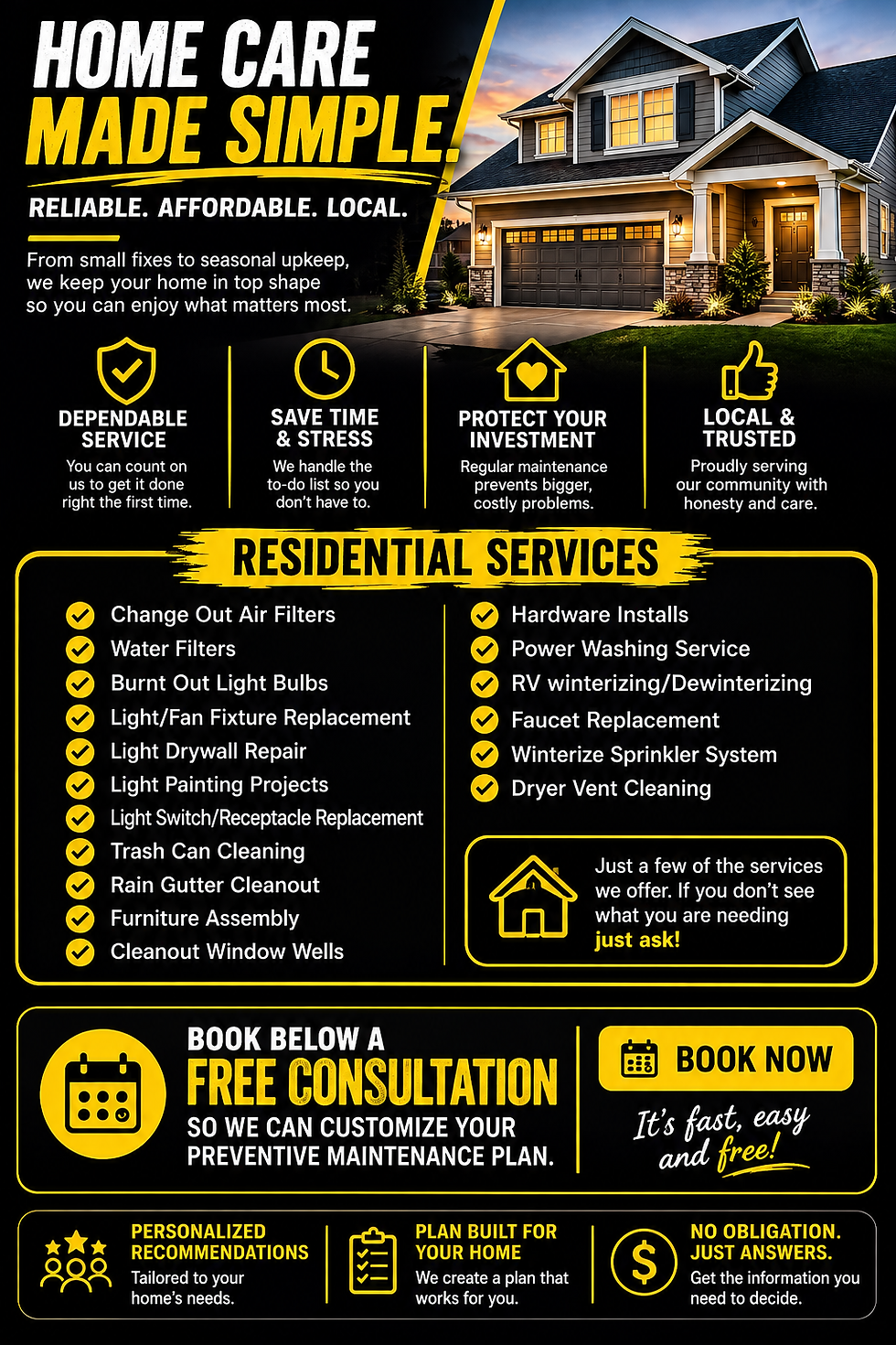 Canyon Maintenance residential home maintenance services in Utah County