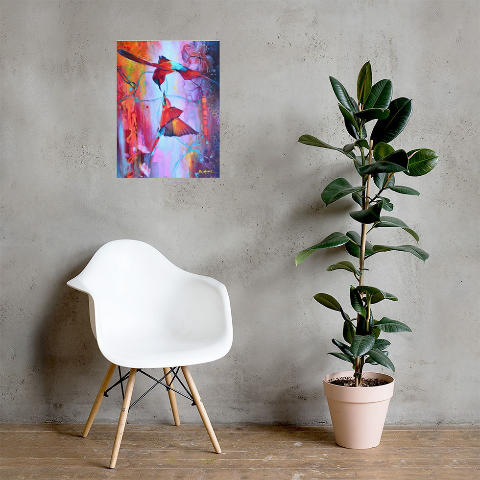 Thumbnail: Dance of the Bee Eaters Fine Art Print