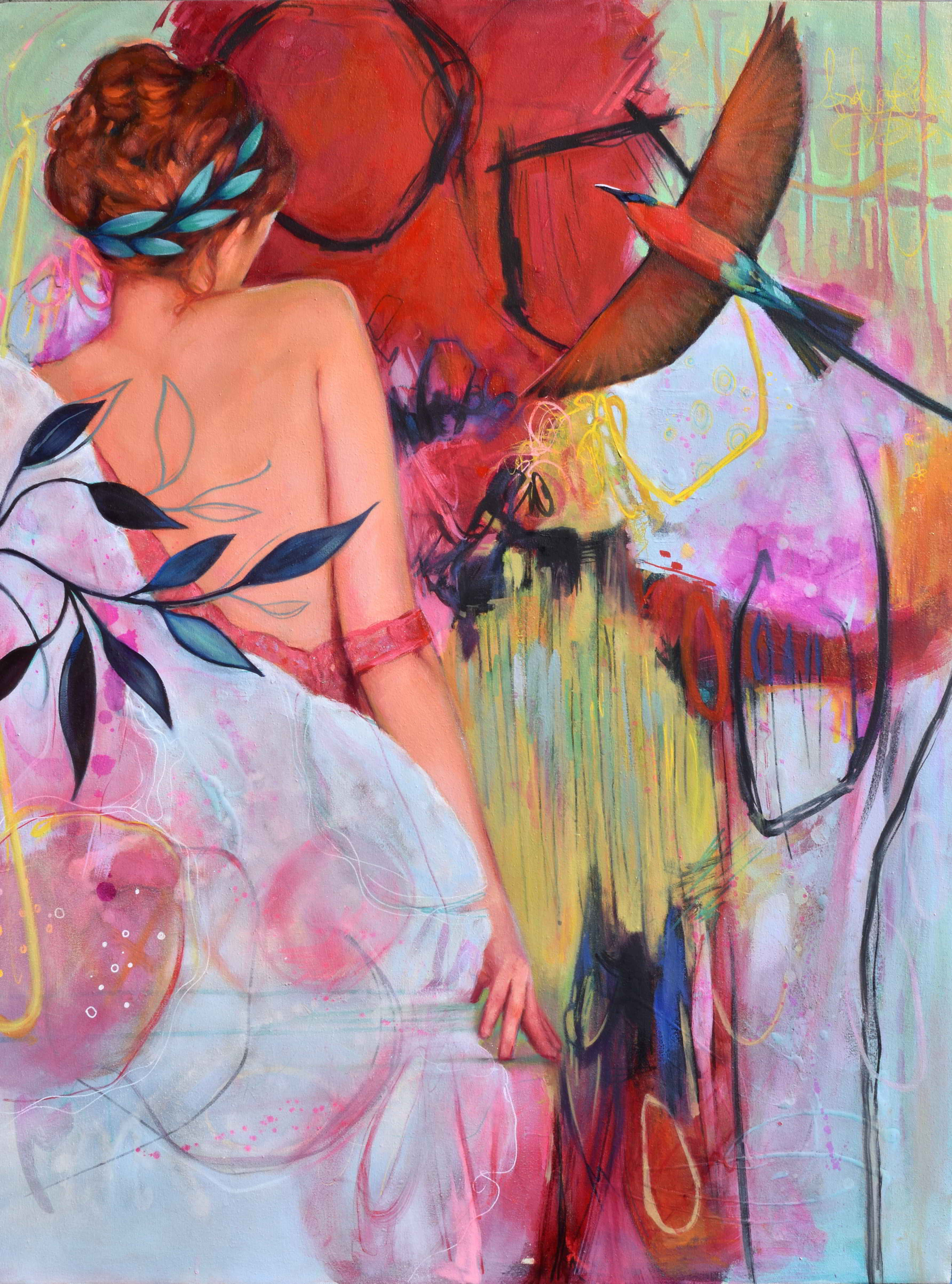 Lady and the Bee Eater Fine Art Print