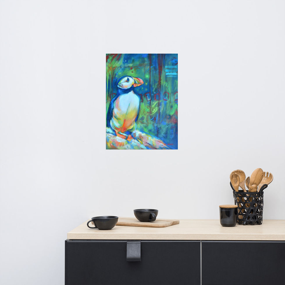 Thumbnail: Puffin Rock Fine Art Print