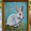 Thumbnail: Title: Rabbit in the Sunshine - Acrylic on Canvas - 11x14