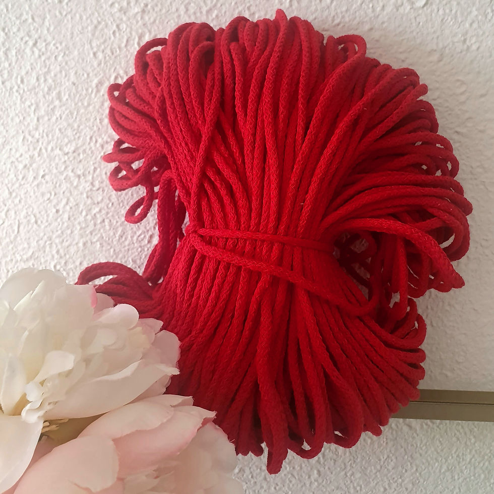 Rot - Flechtkordel 3mm, 100m