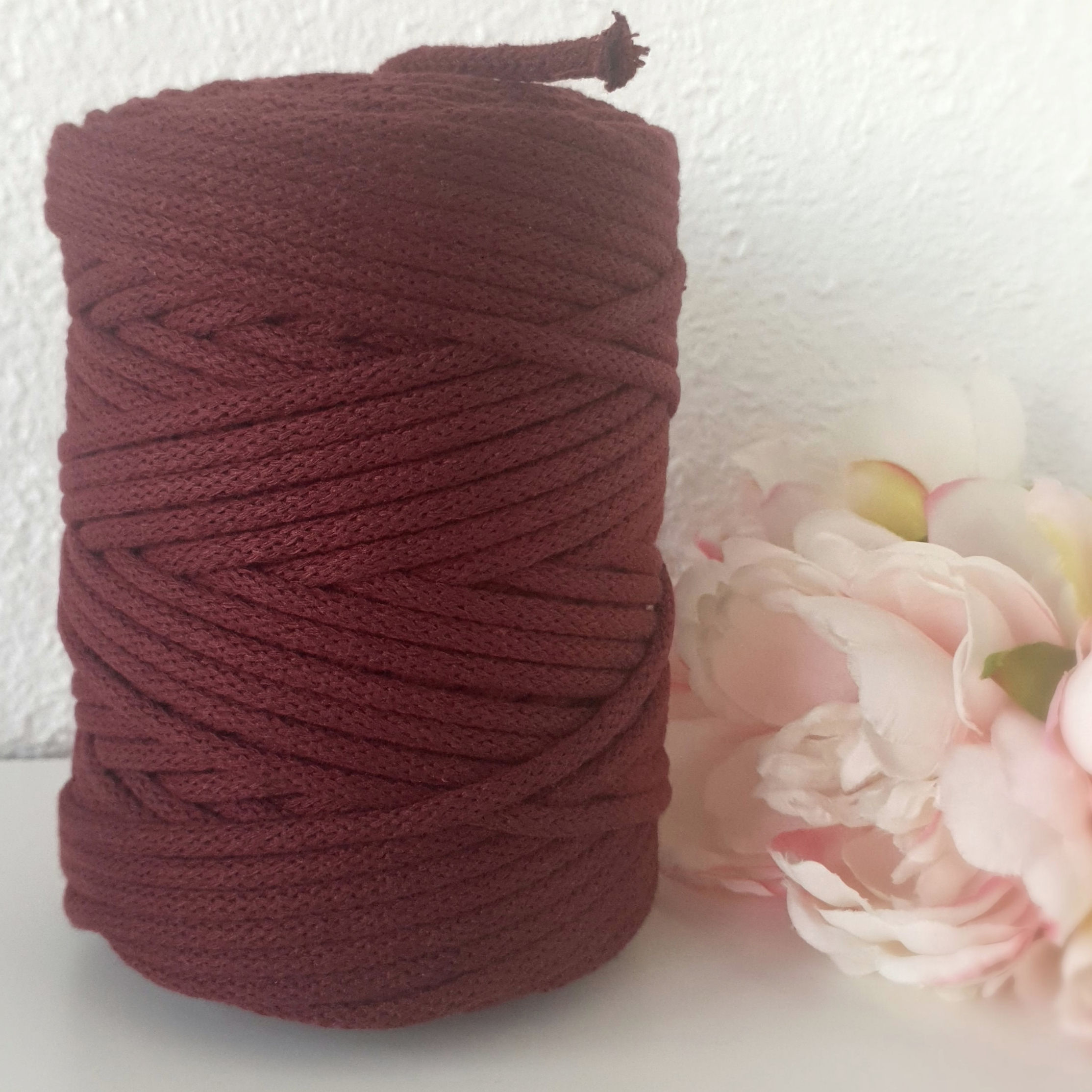 Burgund - Premium Cotton 5mm, 100m