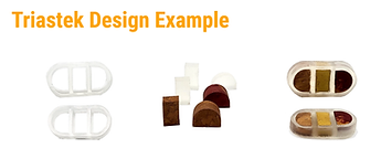 Triastek Design Example_Free-D Molding 3d printed samples