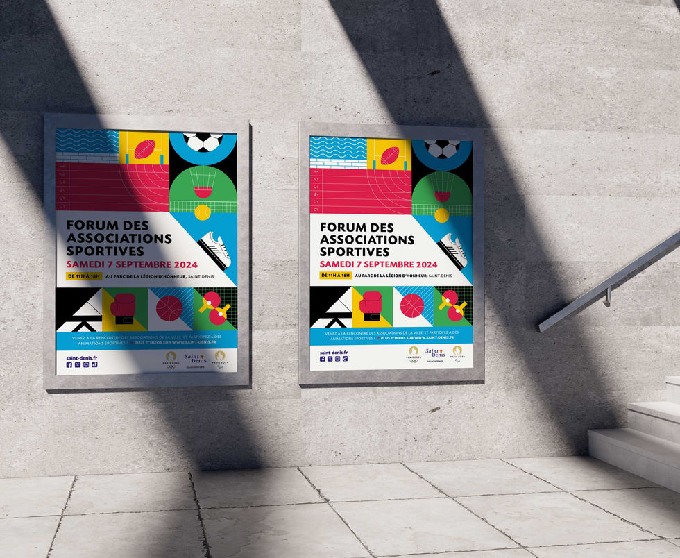 Affiche du forum des associations sportives de Saint-Denis