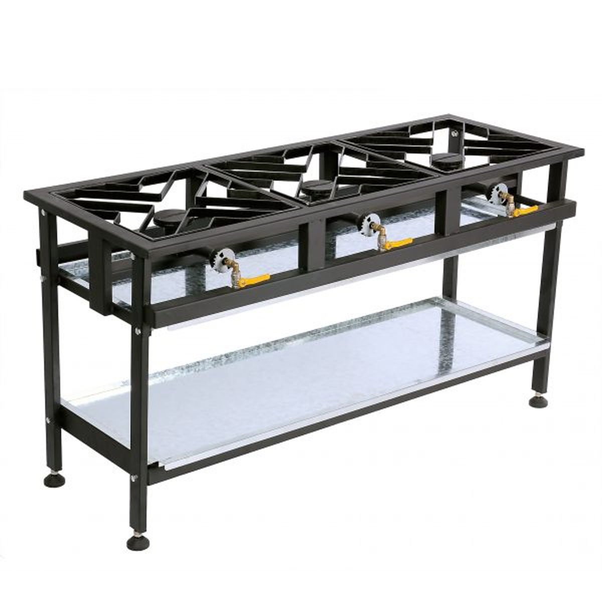 Commercial 3-Burner Straight Gas Boiling Table