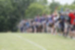 line of archers at tournament