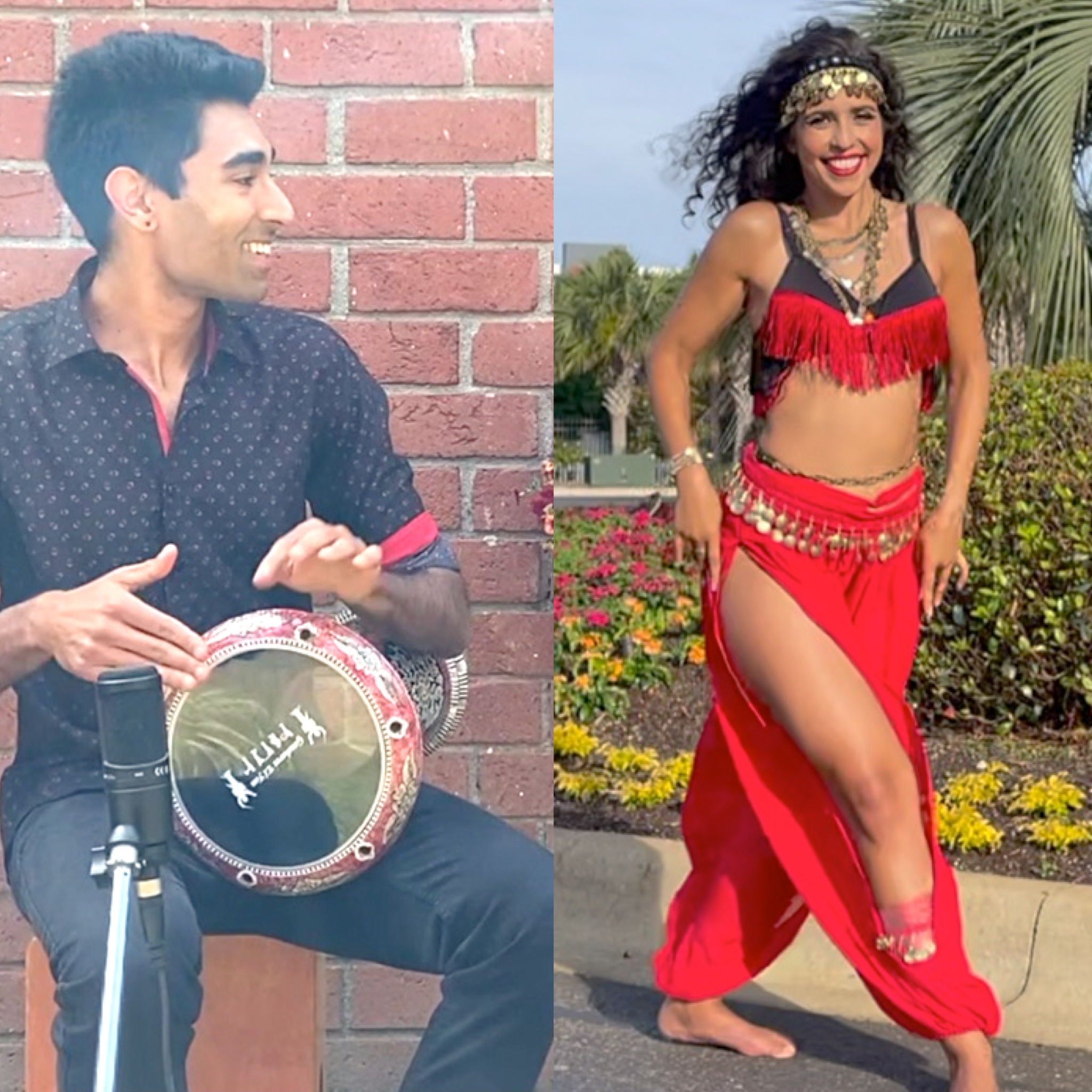 Drum Solo Accompanied by Live Darbuka