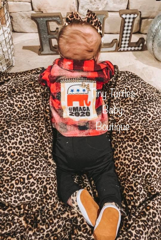 #MAGA bleached flannel 