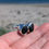 Thumbnail: Green sea glass sterling silver cufflinks | Ocean gift for men