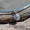 Thumbnail: Sterling silver clam shell bangle, size small