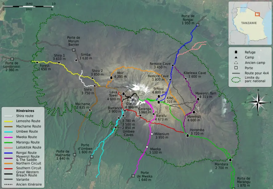 Mount Kilimanjaro Routes