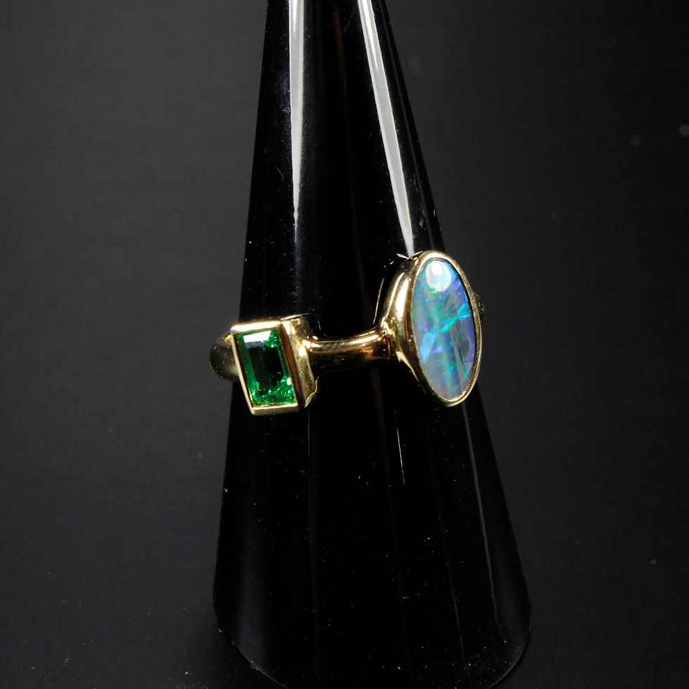 Thumbnail: Solid Australian Opal Ring