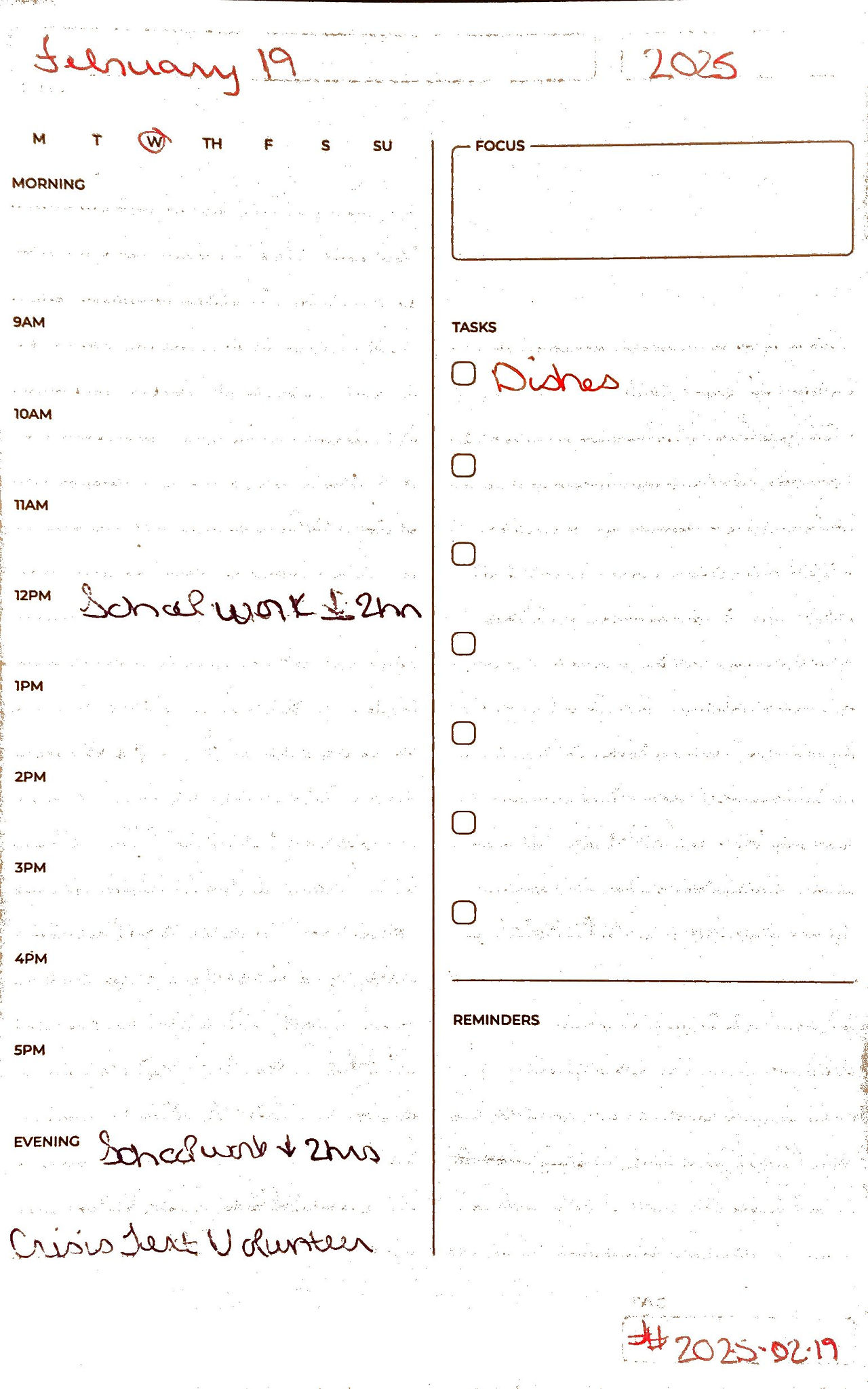 Rocketbook February 19, 2025