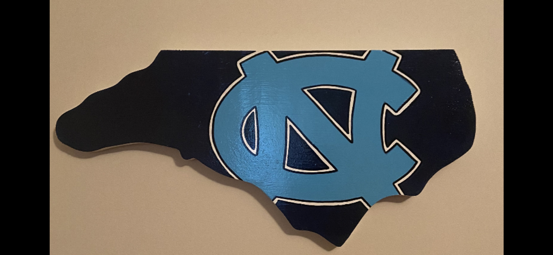 UNC Chapel Hill - handpainted cut out 