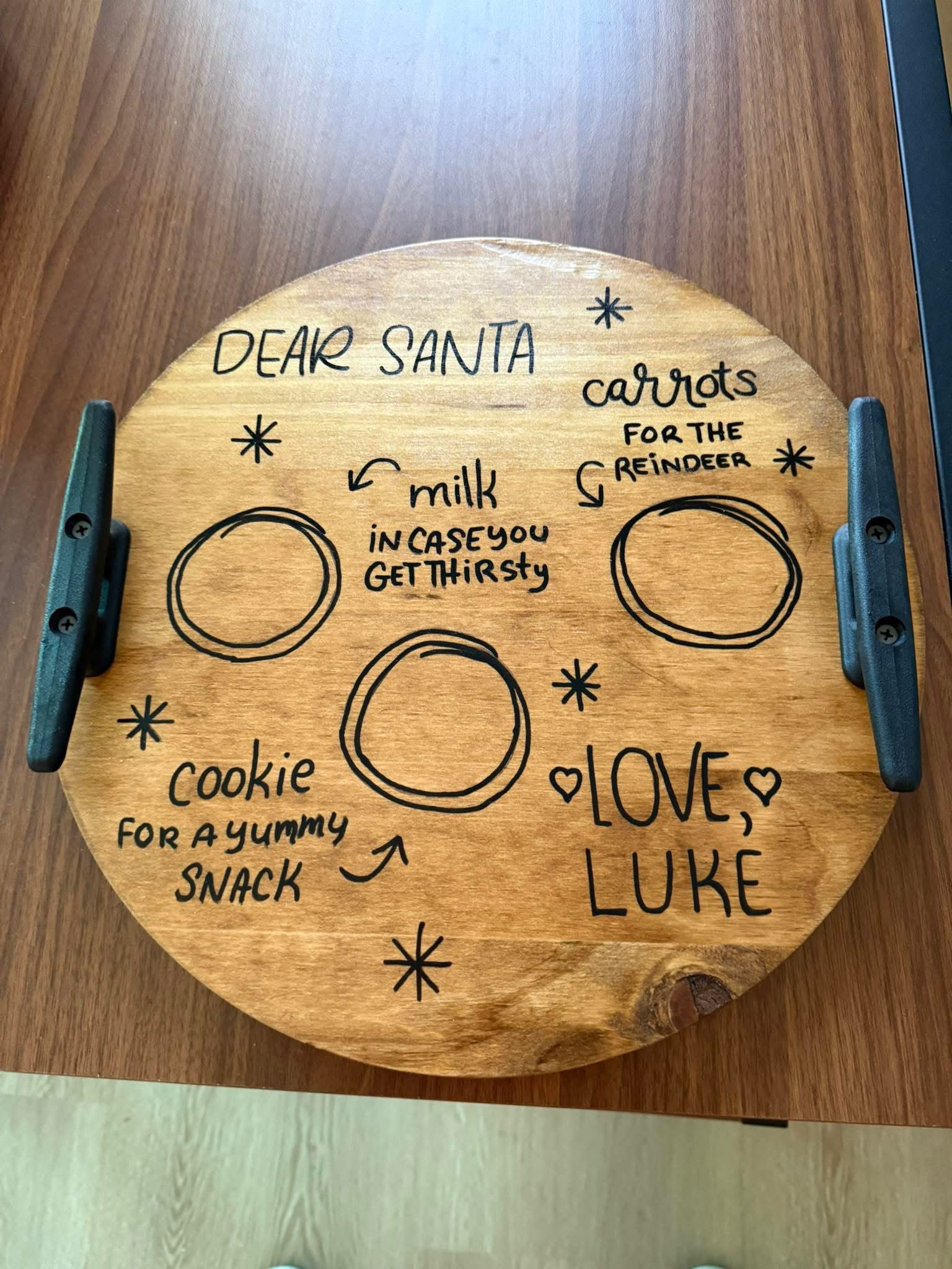 Santa’s tray- brown