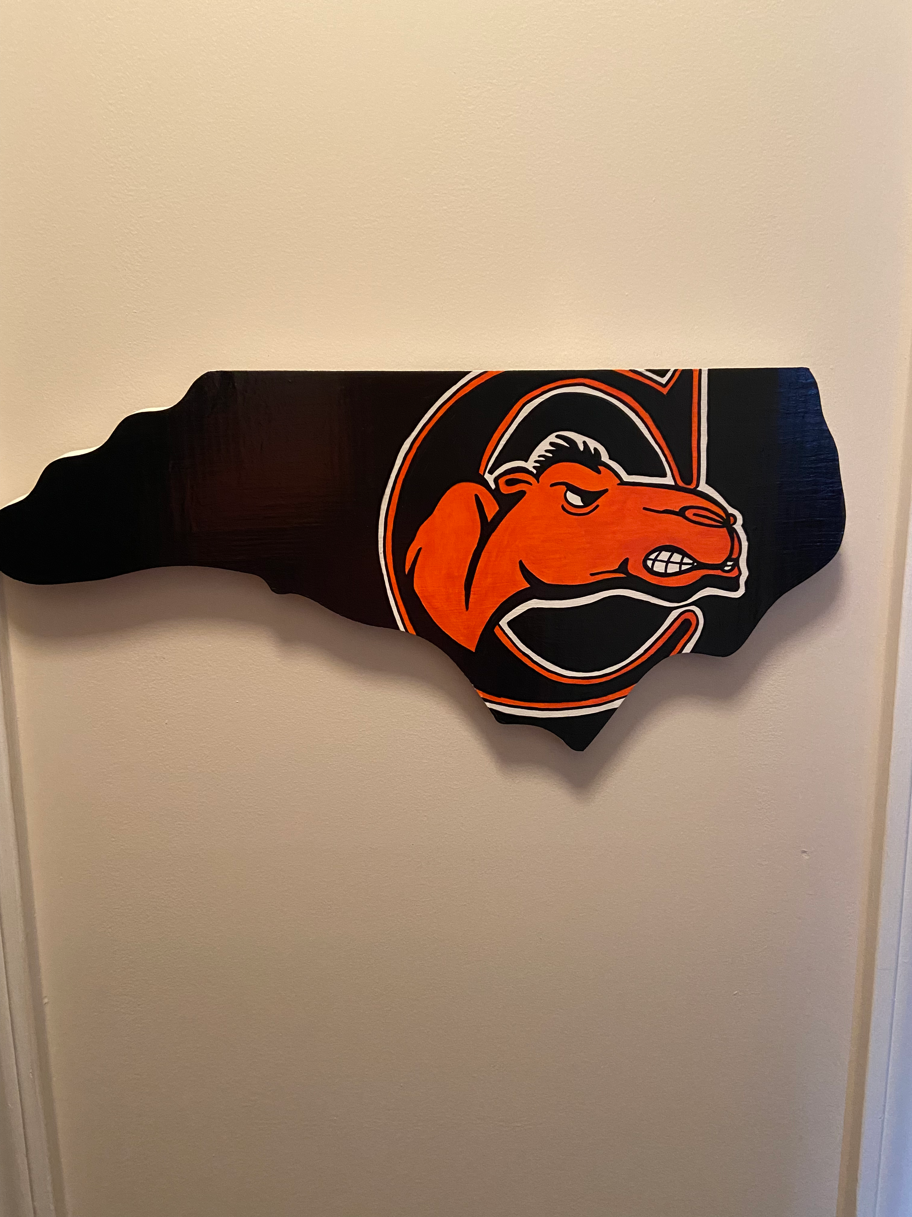 Wooden NC shape cut out- Campbell University 